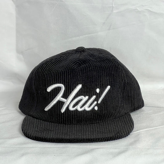 Hai corduroy snapback hat